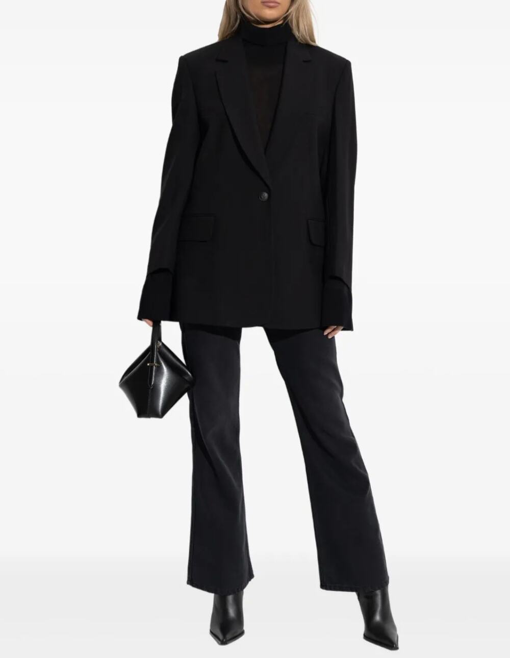 Rag & Bone Women's Single Breasted Black Blazer Size US 10